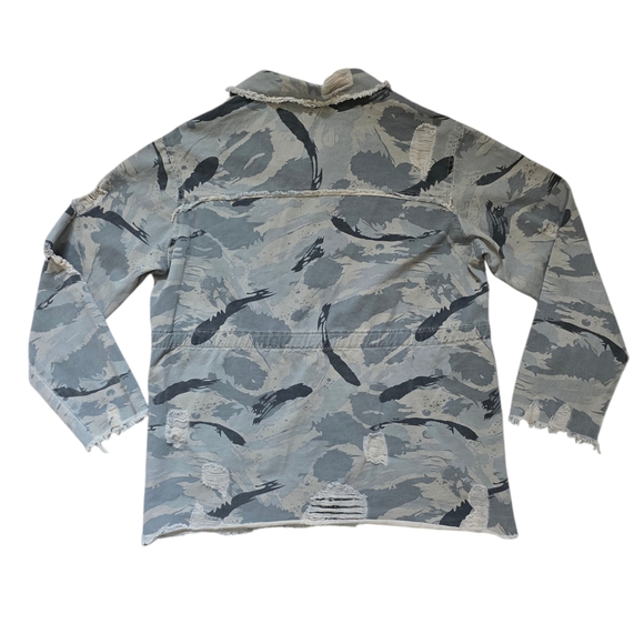 POL Sweet Camo Twill Relaxed Jacket Vintage Camo Size Small - Picture 8 of 9